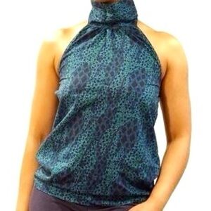 Tucker Blue and Green Patterned Top